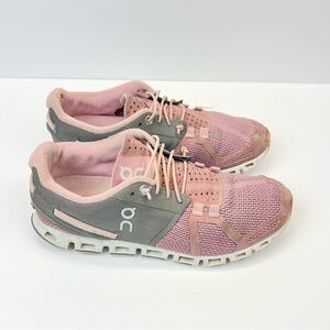On Running Women's Athletic Shoes in Pink and Gray Size 6